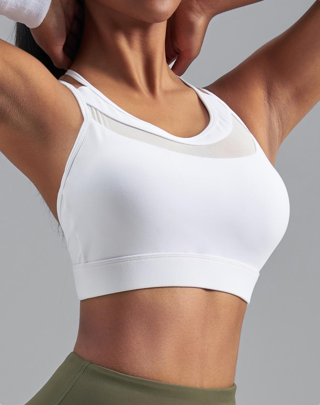 Elastic mesh bra