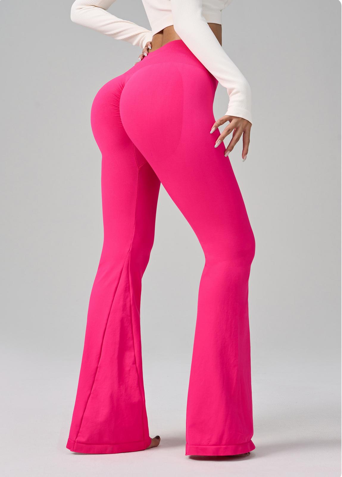 Lila Zen Seamless High-Waisted Yoga Fitness Flare Pants