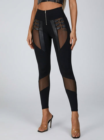 Zipper perspective Sexy Leggings