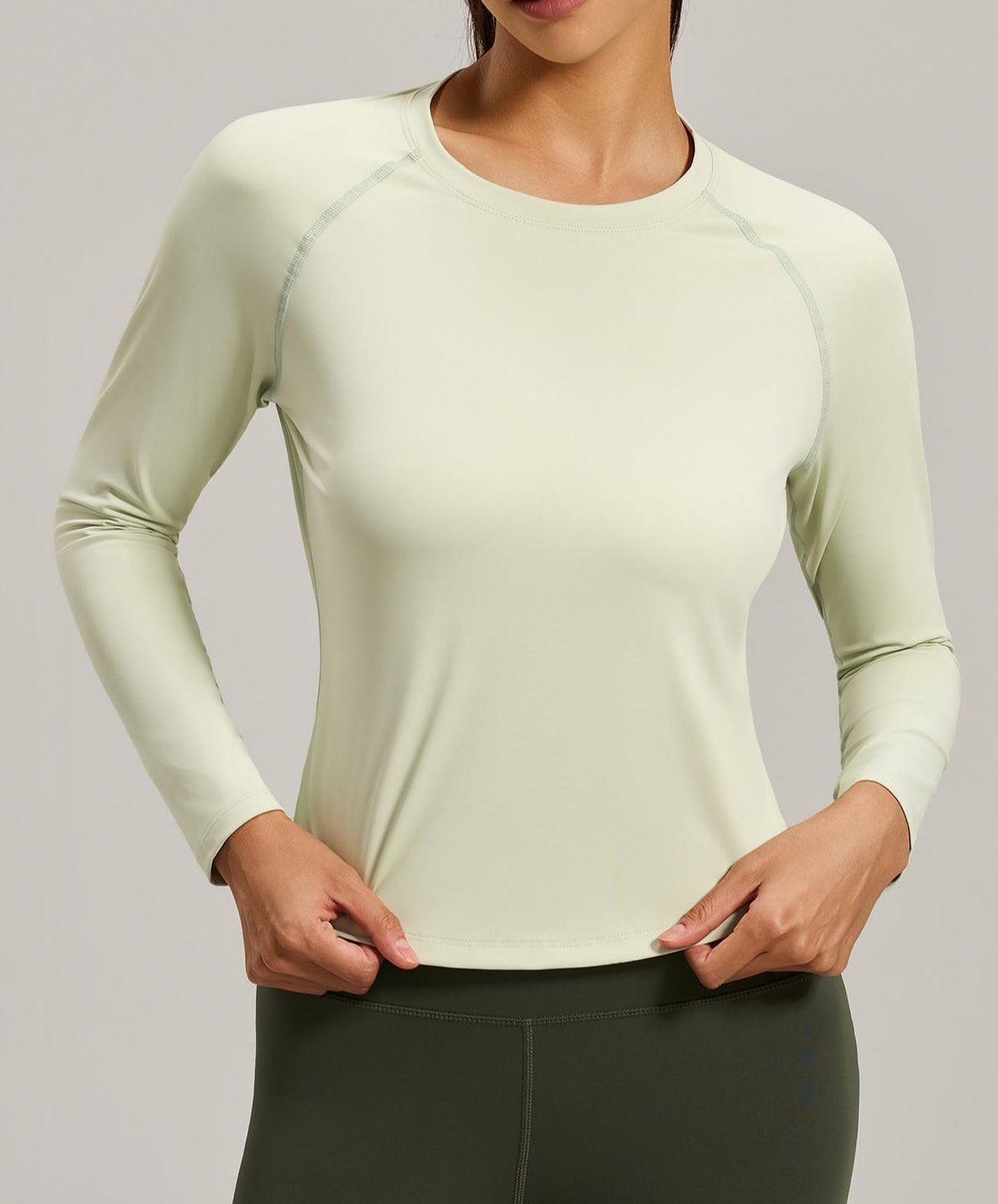 Lila Zen Women's Loose-fitting Mesh Back Long-sleeved Sports T-shirt