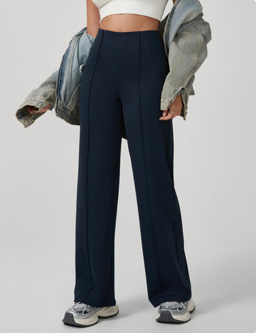 Lila Zen Flowy Casual Wide-Leg Yoga Pants - Hip-Lifting and Slimming