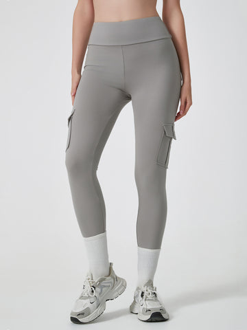 Lila Zen High-Waisted Cargo Pants with Butt Lifting and Pockets