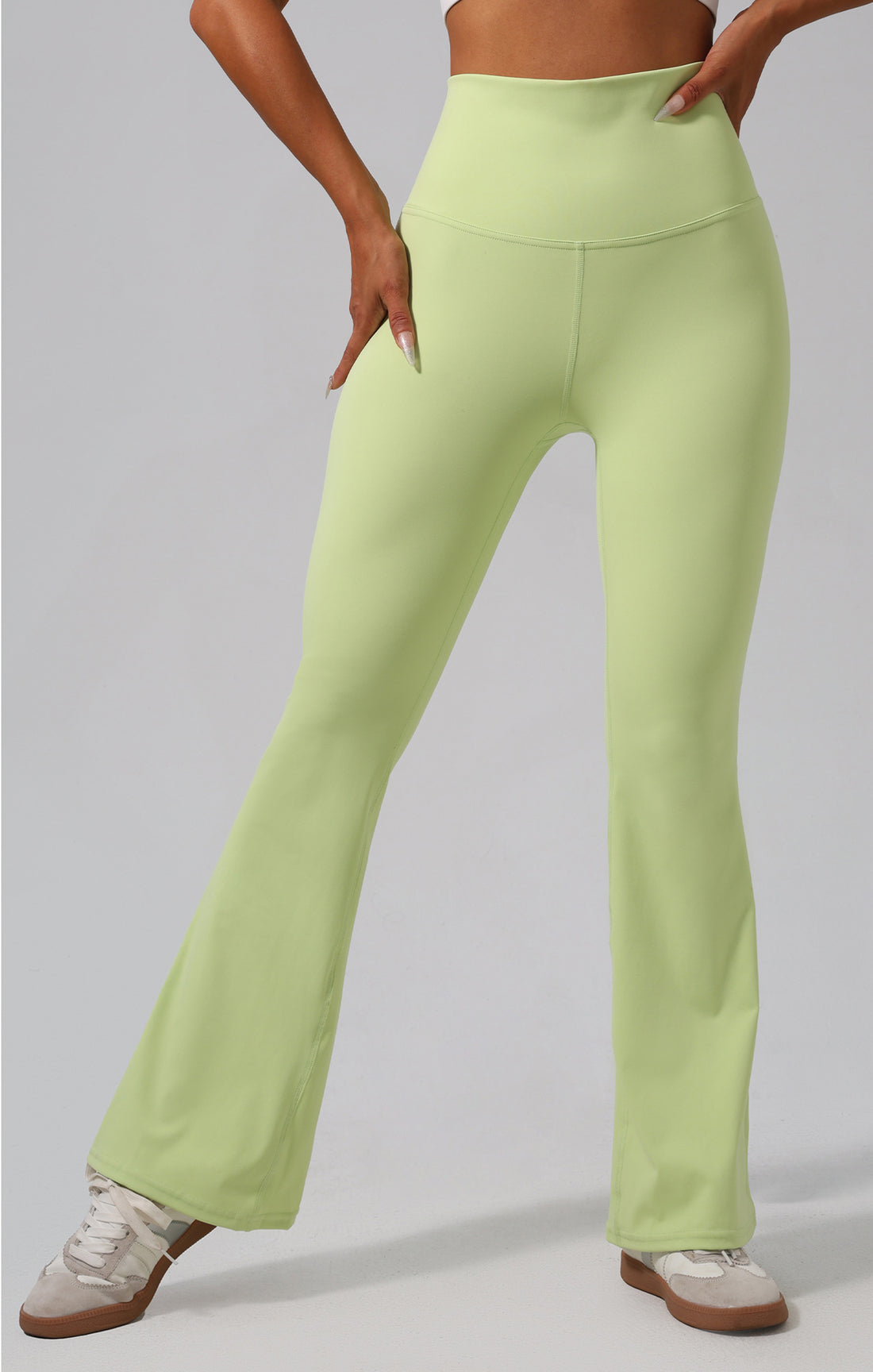 Lila Zen Nude-feel Cross-back Waist Lifting Casual Yoga Flare Pants