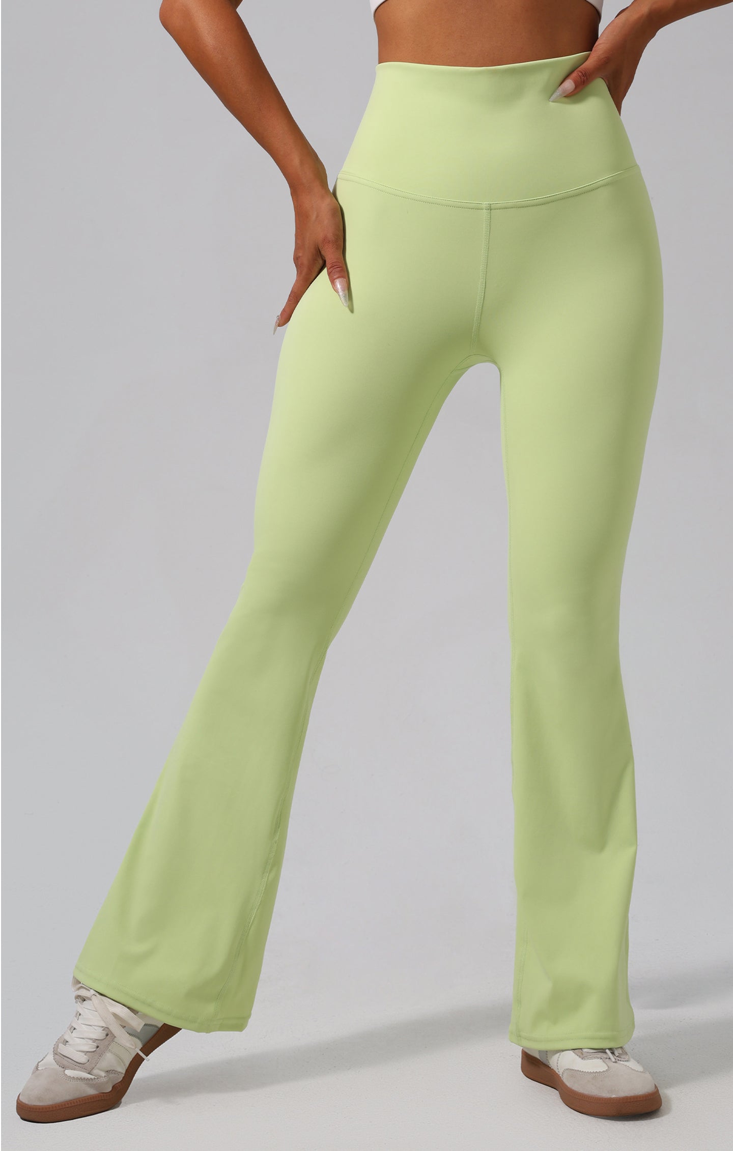 Lila Zen Nude-feel Cross-back Waist Lifting Casual Yoga Flare Pants