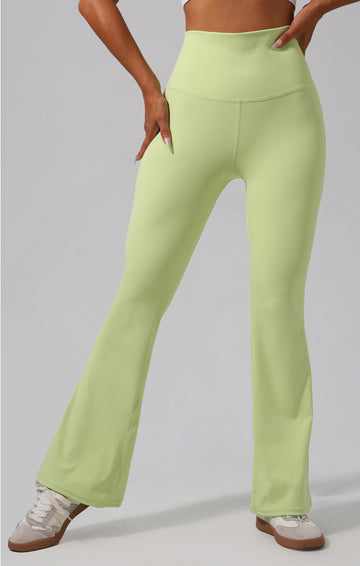 Lila Zen Nude-feel Cross-back Waist Lifting Casual Yoga Flare Pants