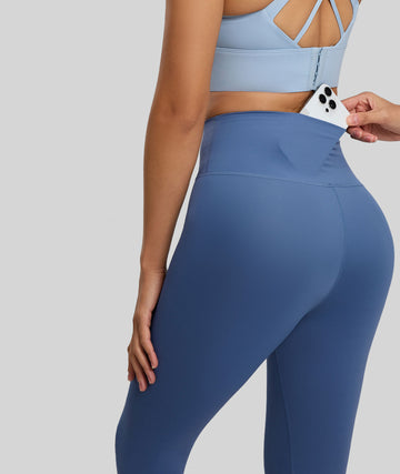 Lila Zen Seamless Hidden Back Pocket Shaping and Lifting Sports Yoga Pants