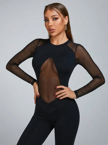 Sexy Mesh Jumpsuit