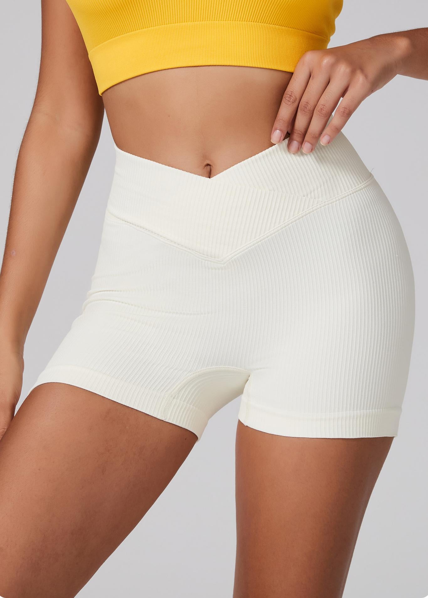 Lila Zen V Lila Zen Seamless V-Waist Slimming and Butt-Lifting Exercise Yoga Shorts