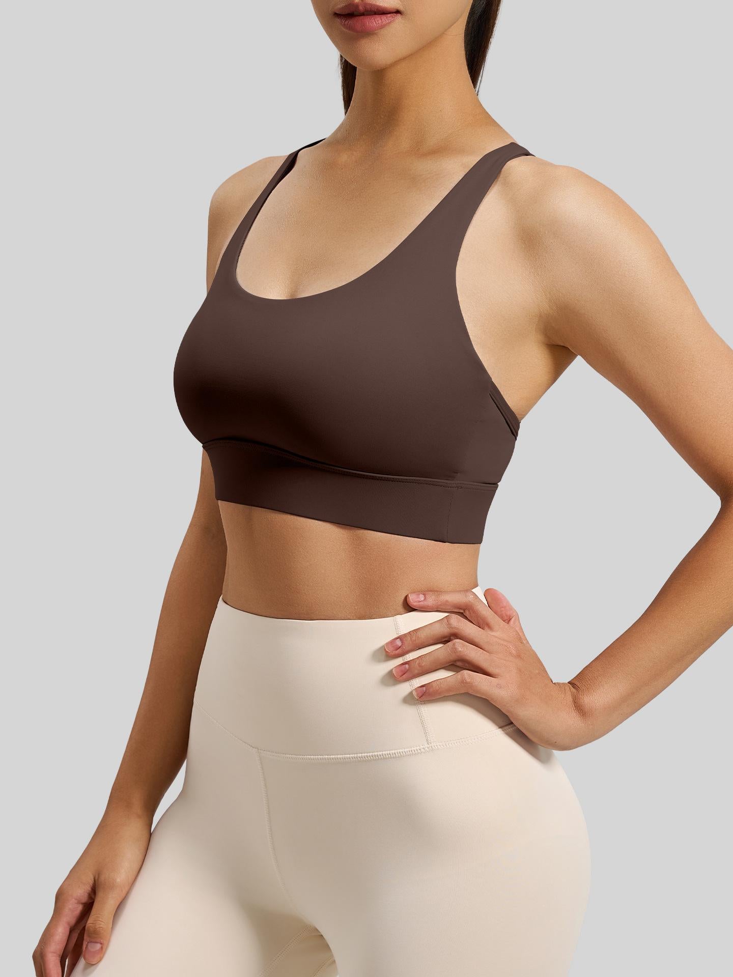 Lila Zen High-Strength Shock-Absorbing Cross-Back Sports Yoga Fitness Bra