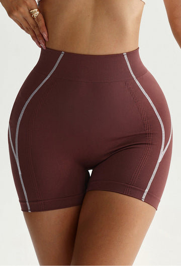 Lila Zen Seamless Hip-Lifting Yoga Cycling Shorts
