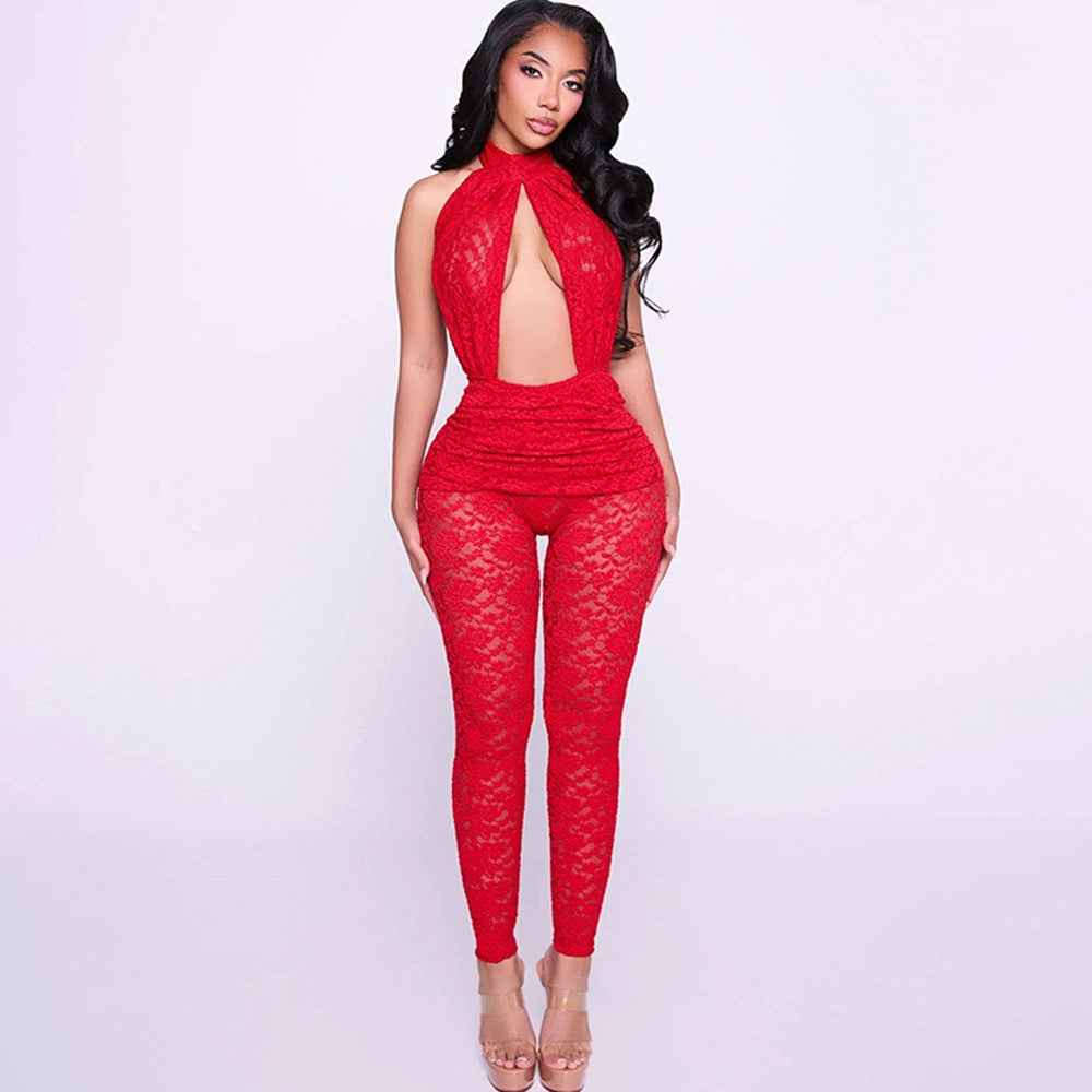 Fatema Mesh Jumpsuit
