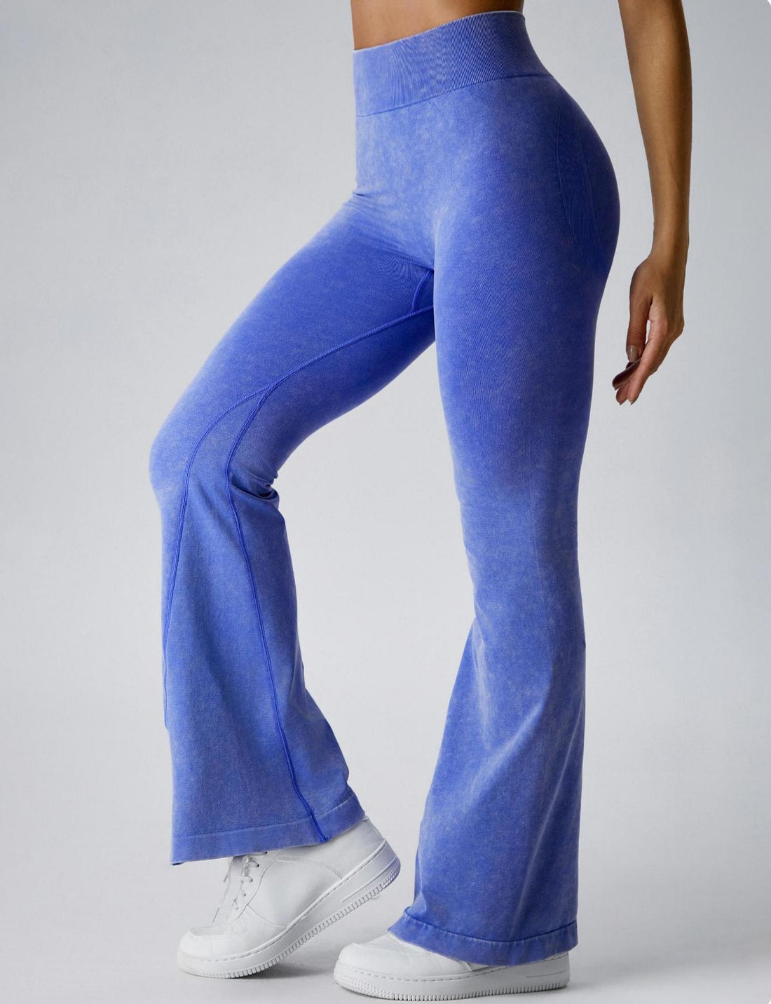 Lila Zen Women's Seamless Butt-Lifting Yoga Flare Pants
