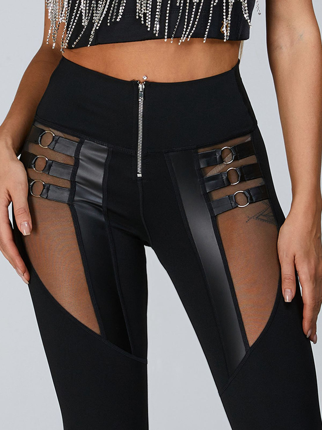 Zipper perspective Sexy Leggings