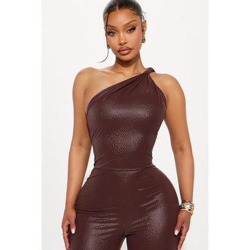 Faux Leather Jumpsuit