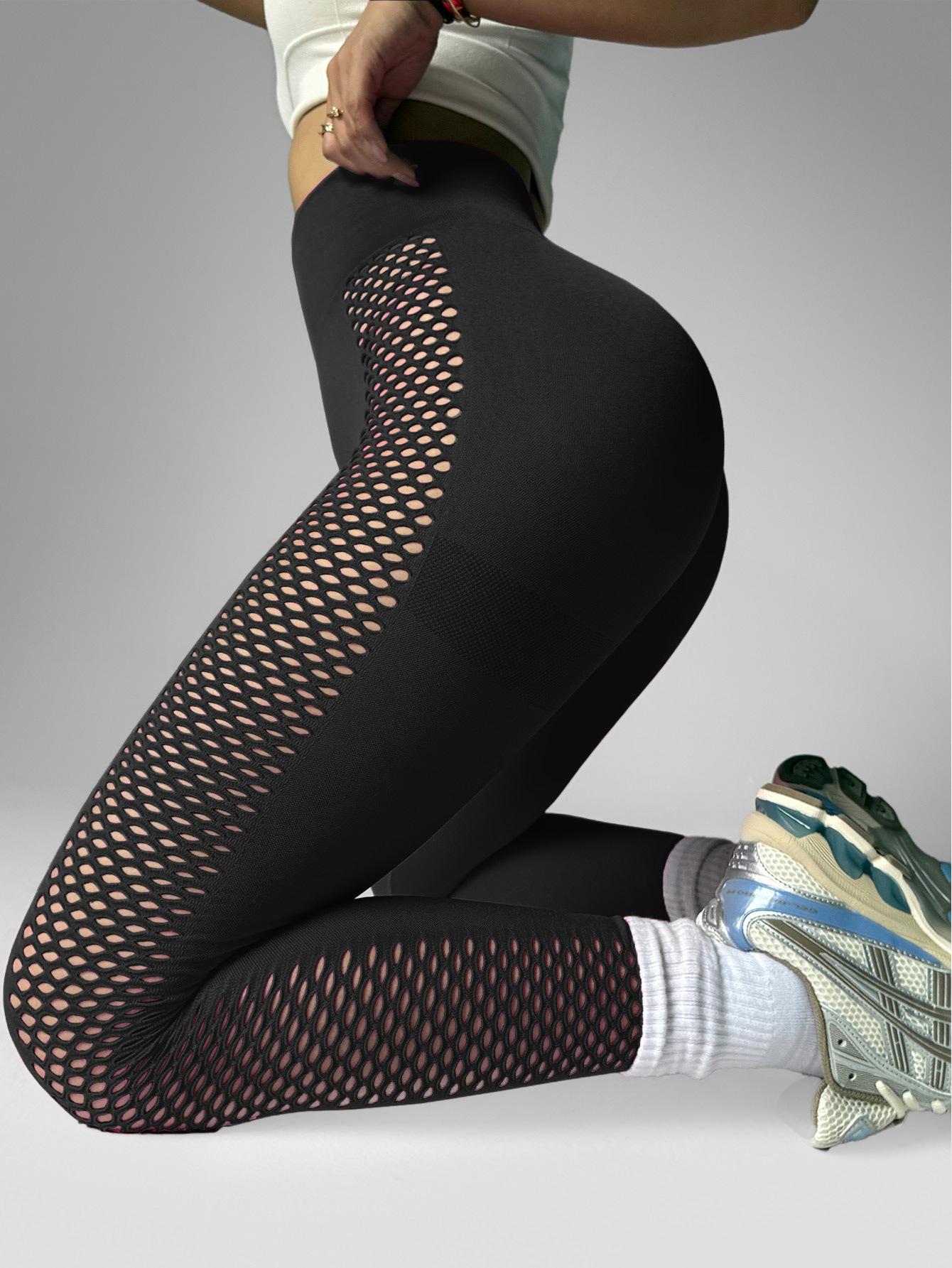Lila Zen Personalized Hollow-Out Waist-Slimming and Hip-Lifting Quick-Drying Sports Yoga Pants