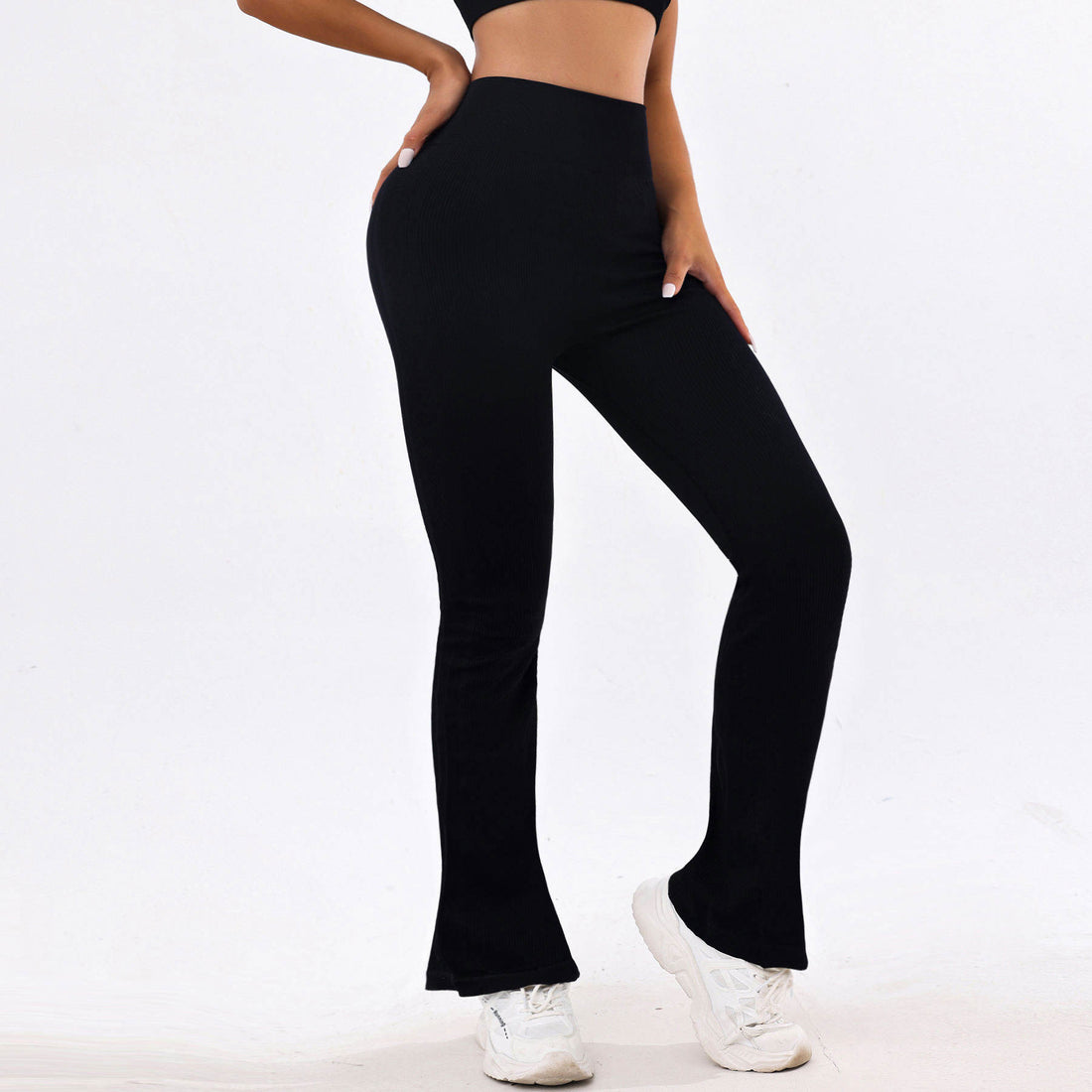 Lila Zen Seamless Quick-Drying Slimming Peach Hip Flare Yoga Pants