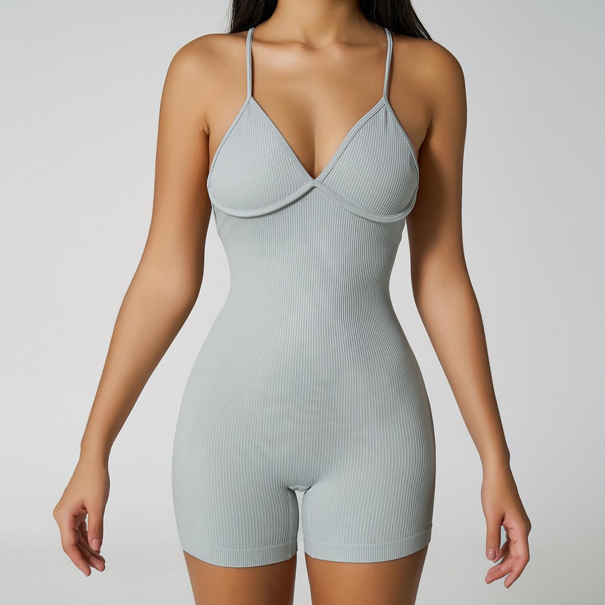 Lila Zen Crisscross Strap Sculpting Bodysuit