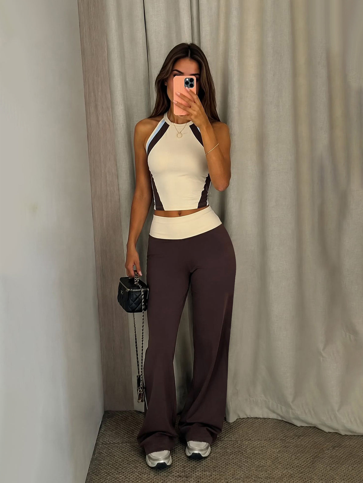 Foldover Waist Yoga Flare Leggings