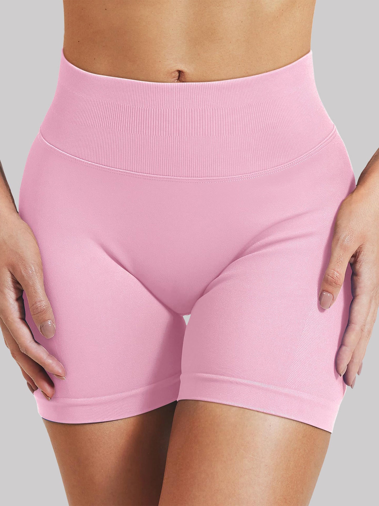 Lila Zen Seamless High-Waist Booty-Lifting Yoga Shorts