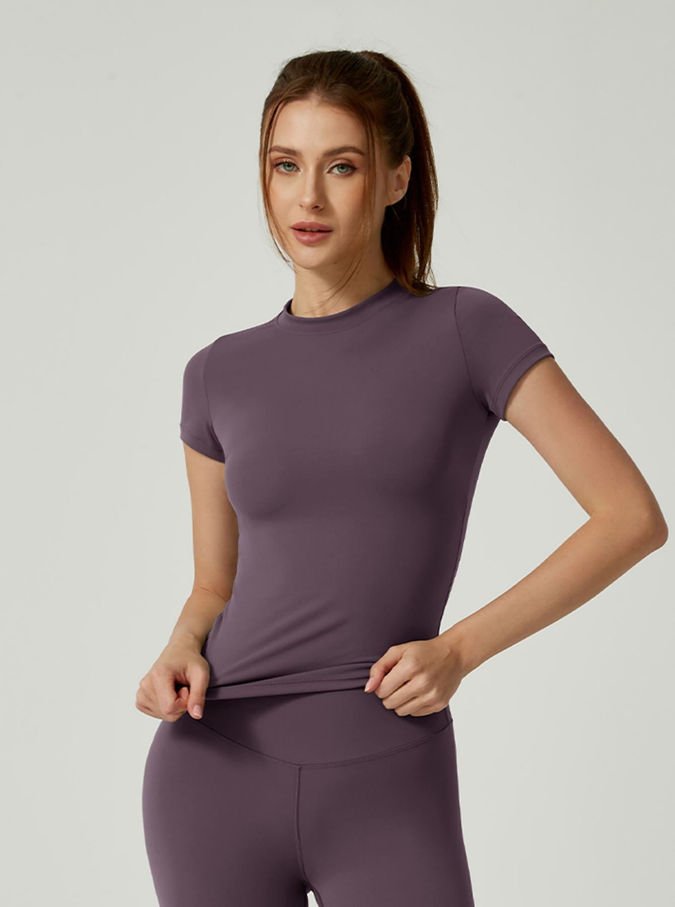 Lila Zen T Lila Zen Women's High-Performance Quick-Drying Yoga T-Shirt
