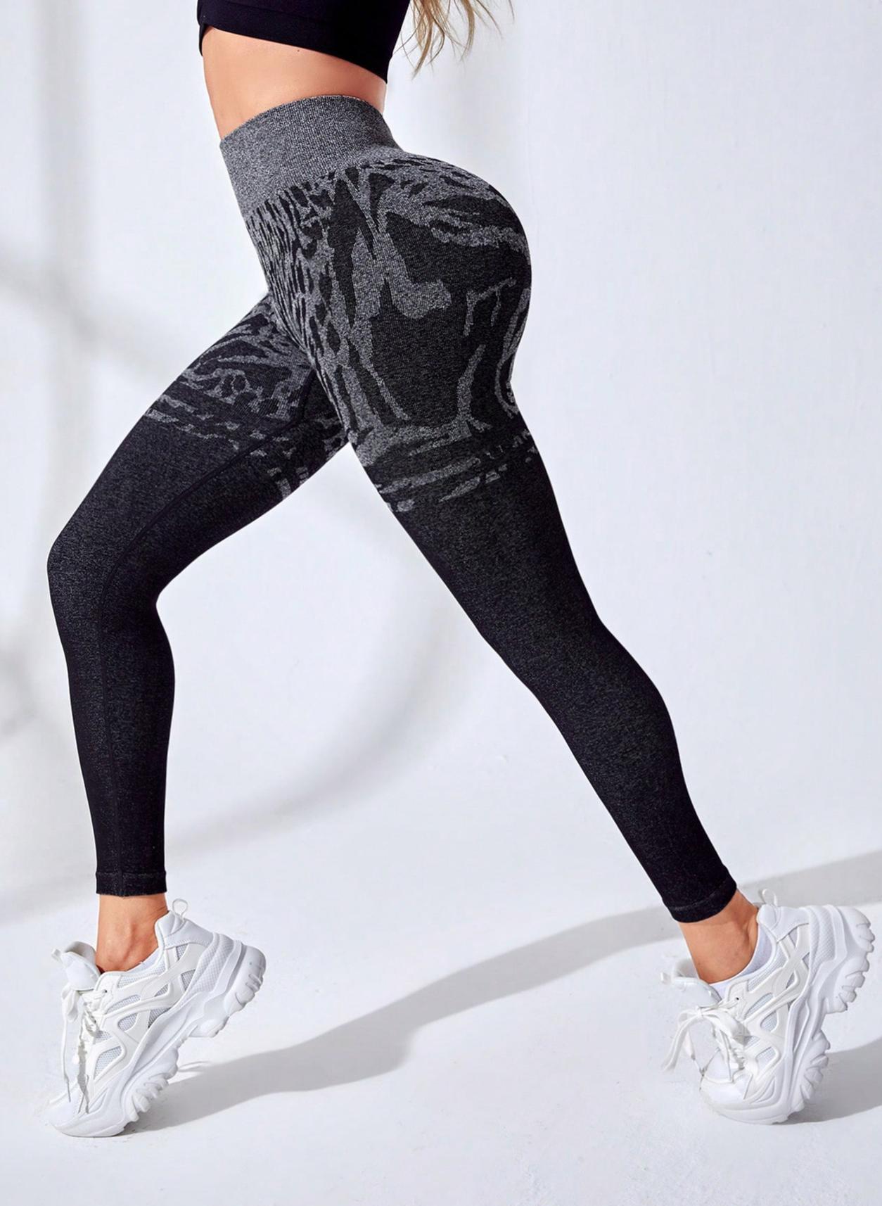 Lila Zen Seamless Leopard Print High-Waisted Hip-Lifting and Shaping Sports Yoga Pants