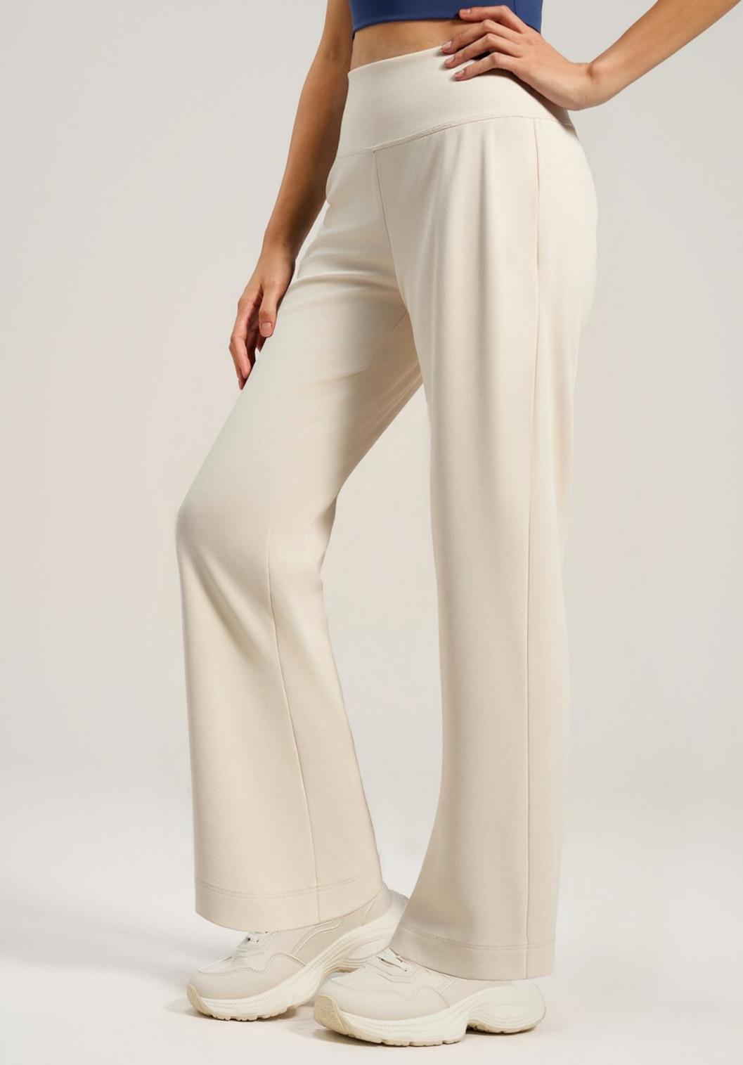 Lila Zen Loose-fitting Straight-leg Yoga Pants with Hidden Back Pockets