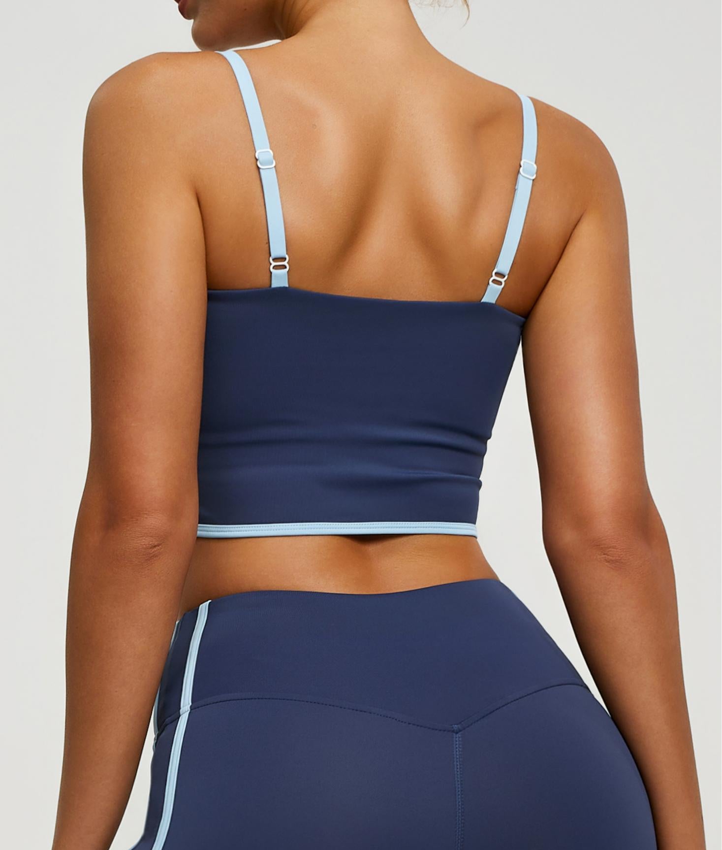 Lila Zen Women's Streamlined Removable Pad Yoga Sports Bra