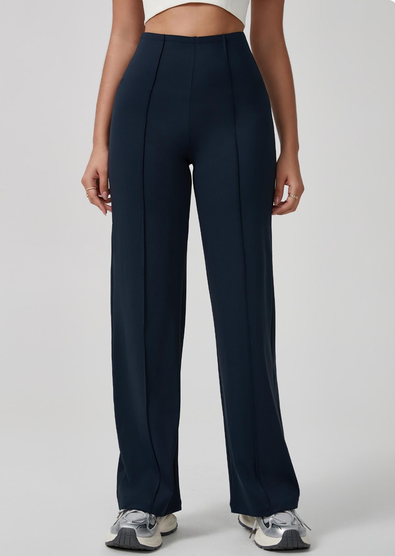 Lila Zen Flowy Casual Wide-Leg Yoga Pants - Hip-Lifting and Slimming