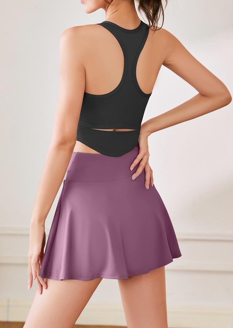 Lila Zen u Lila Zen Bare-feel Anti-exposure U-neck Wide shoulder strap Running Fitness Yoga Suit