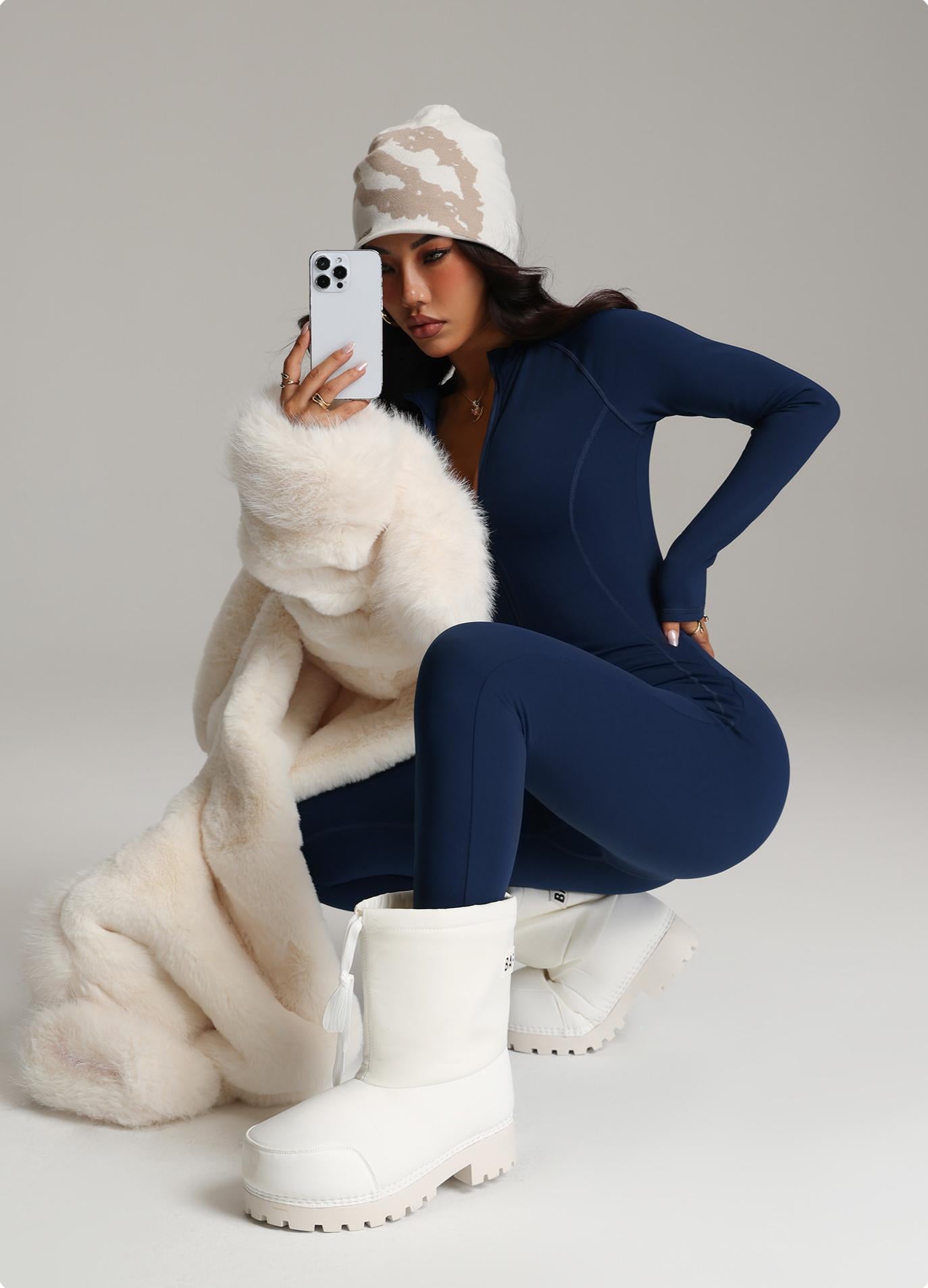 Lila Zen Zipper Stand Collar Hip-lifting Shaping Quick-drying Long-sleeved Autumn/Winter Fitness Yoga Wear