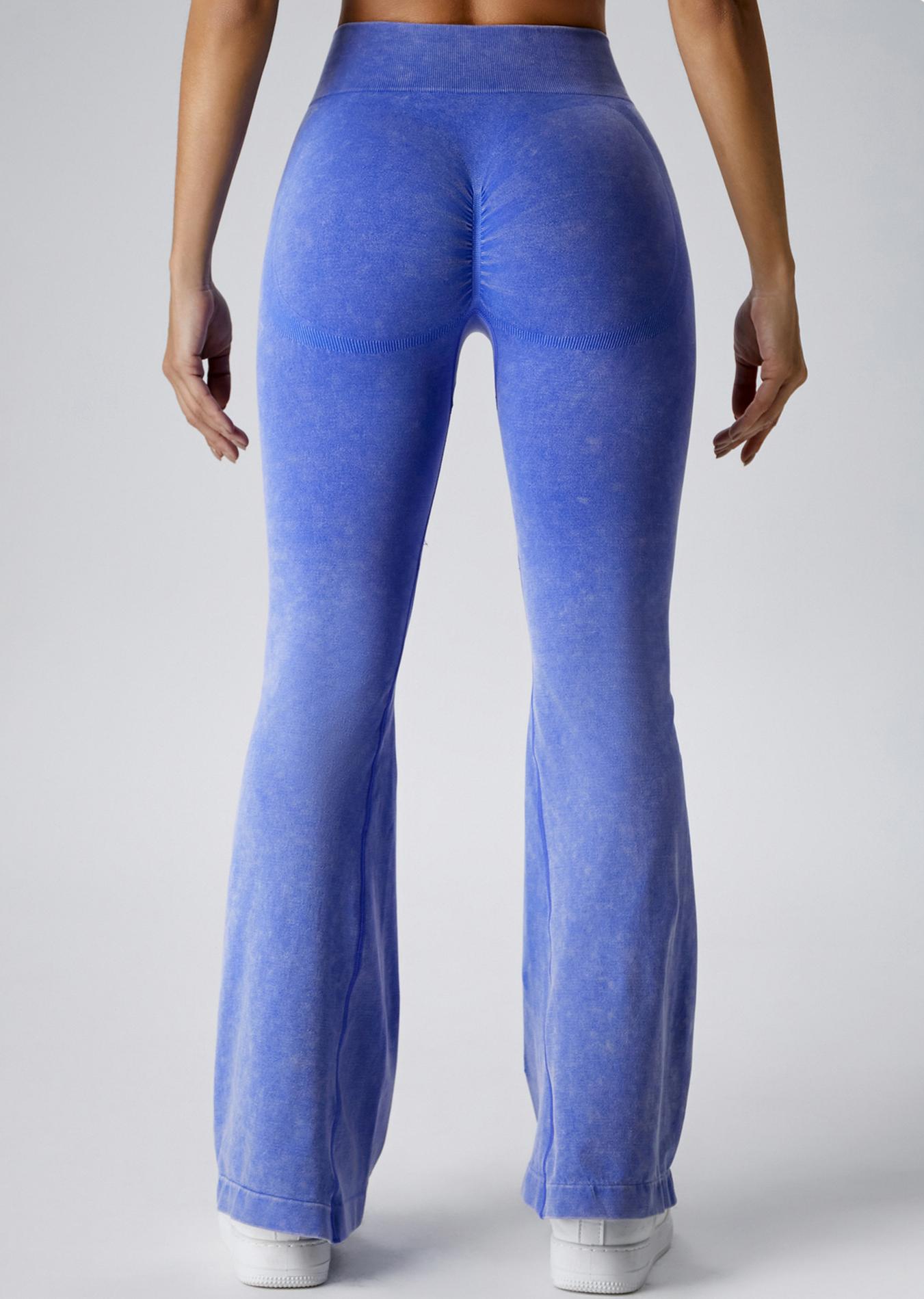 Lila Zen Women's Seamless Butt-Lifting Yoga Flare Pants