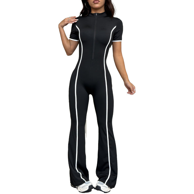 Sculpting Butt-Lifting Full-Length Yoga Workout Jumpsuit