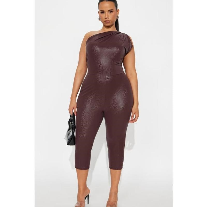 Faux Leather Jumpsuit