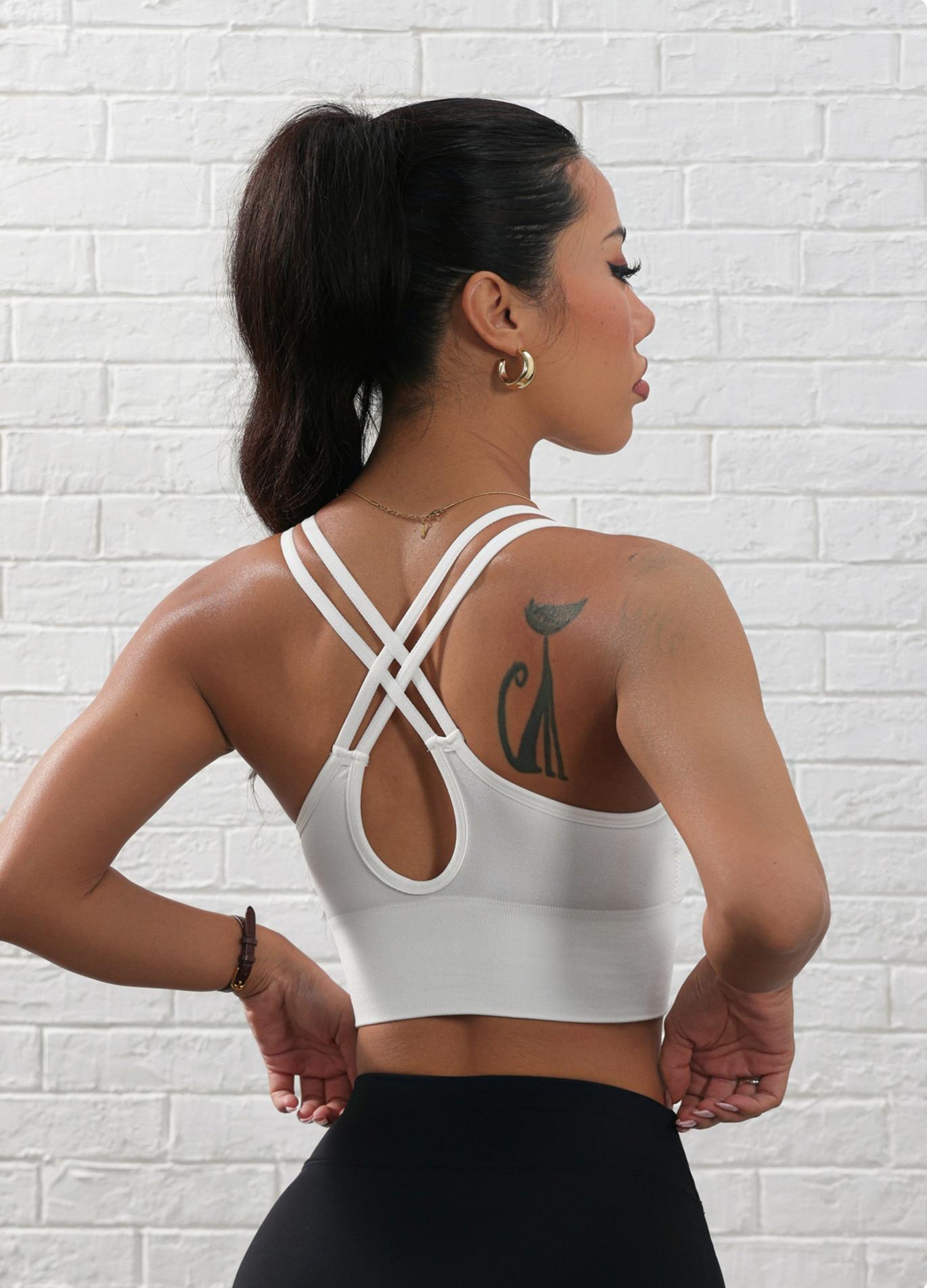 Lila Zen Cross-Strap High-Intensity Sports Yoga Bra