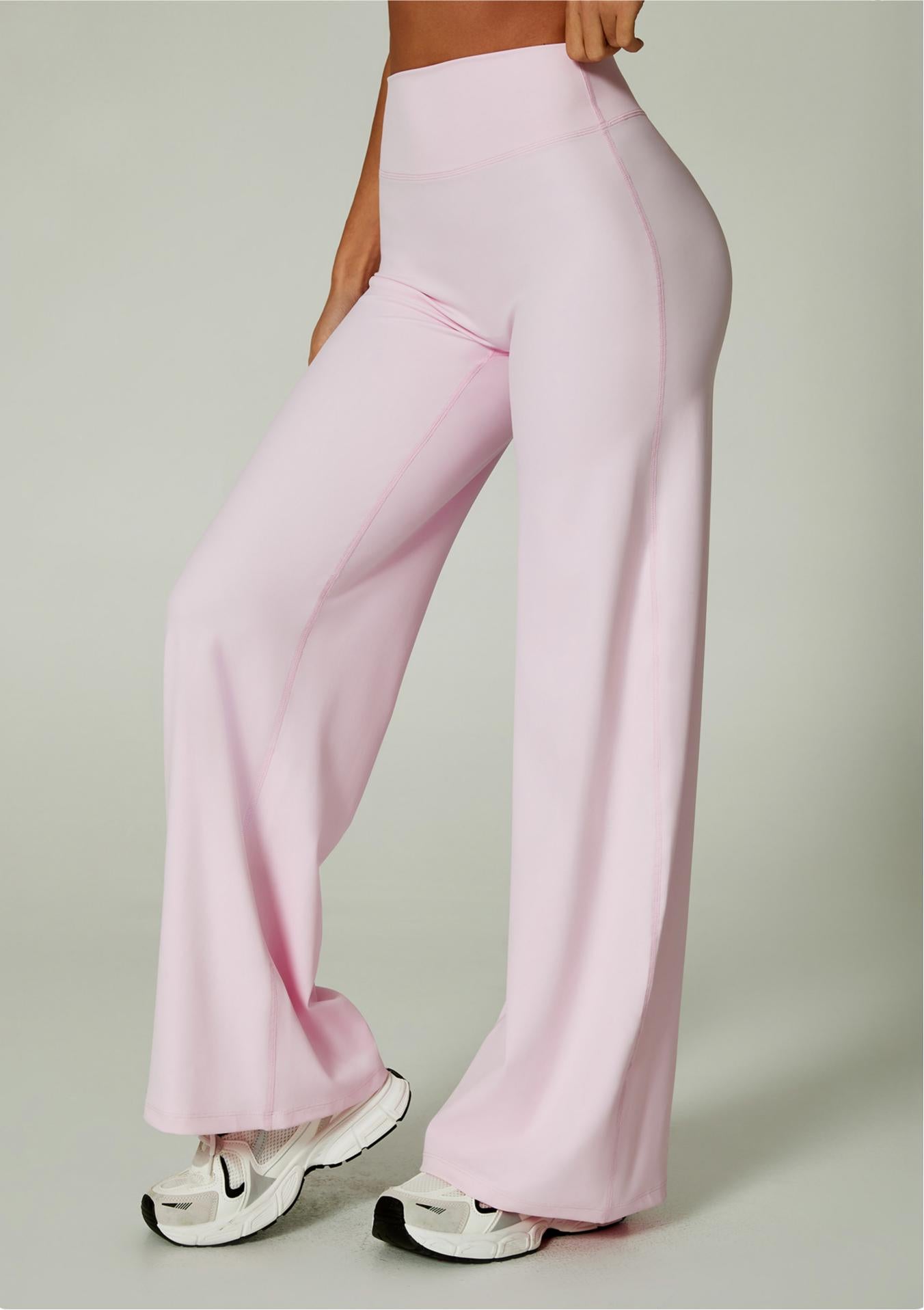 Lila Zen Casual Straight-Leg Wide-Leg Sports Yoga Pants