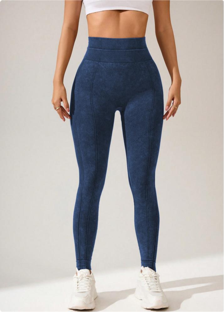 Lila Zen Women's Double Waist Lifting and Hip Shaping Yoga Pants with Back Pockets