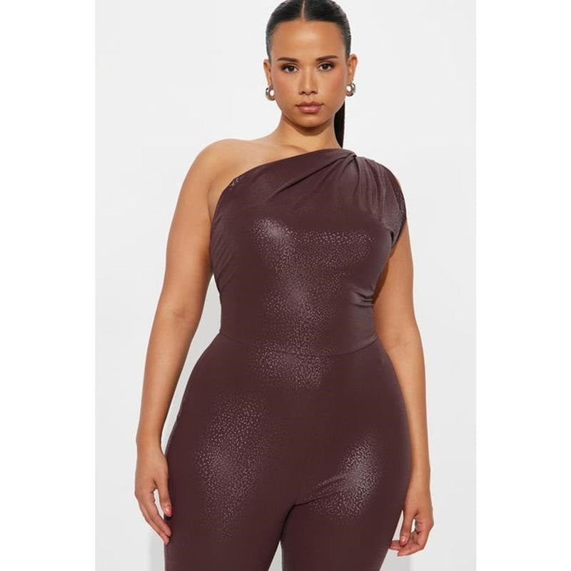 Faux Leather Jumpsuit