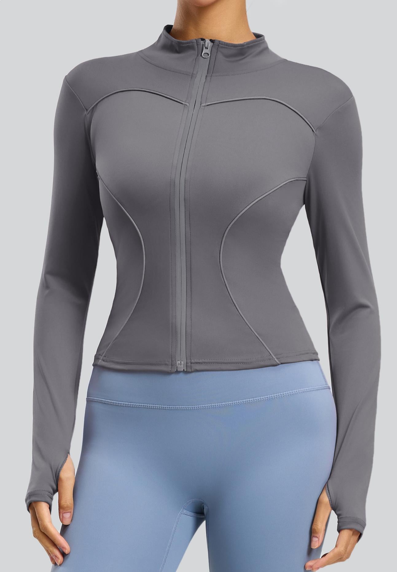 Lila Zen Women's Slim Fit Reflective Sports Jacket for Night Running