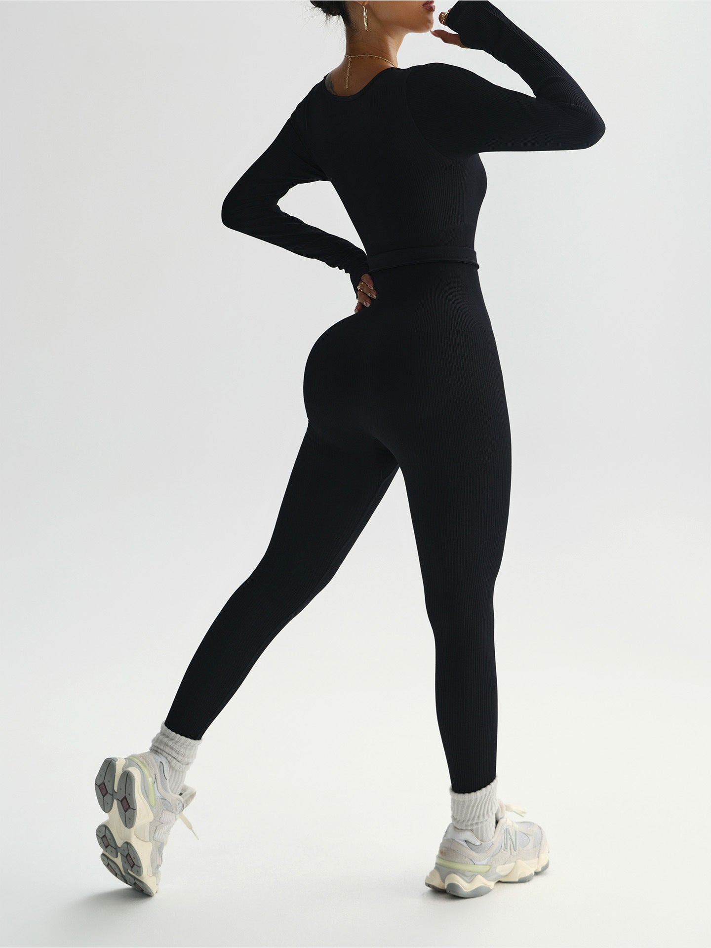 Lila Zen Seamless One-Piece Belted Sports Yoga Bodysuit