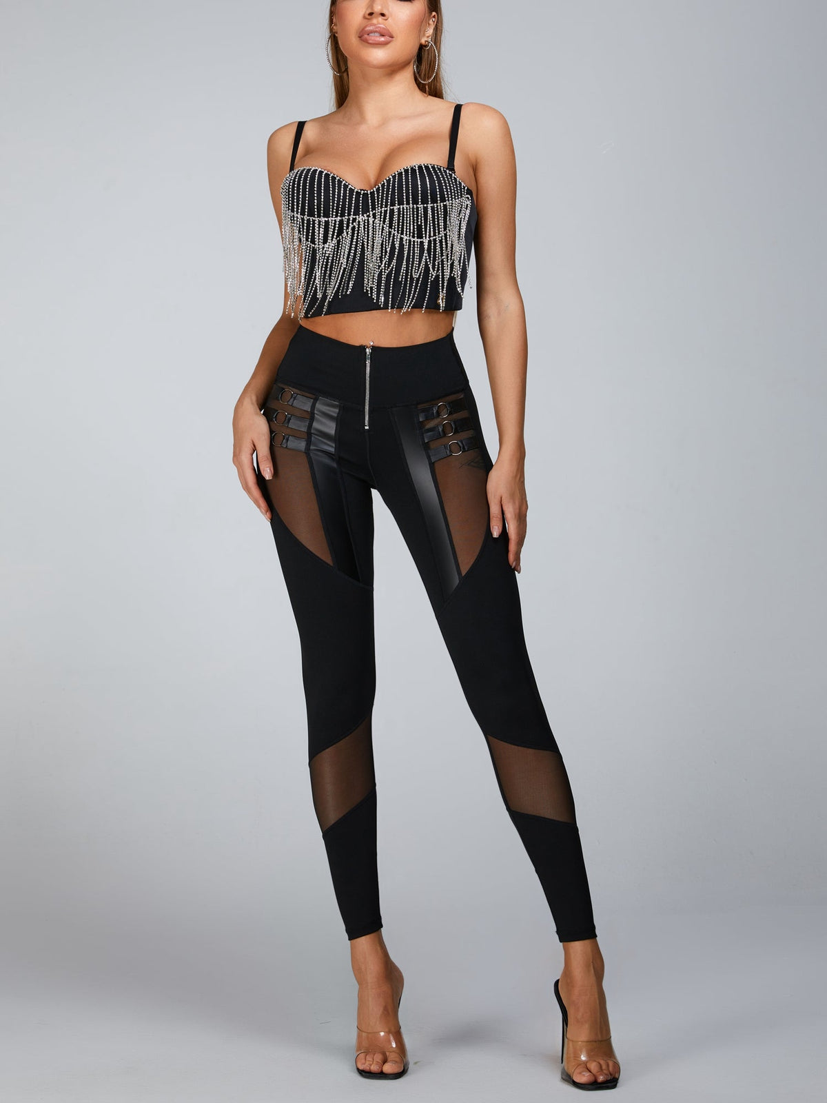 Zipper perspective Sexy Leggings
