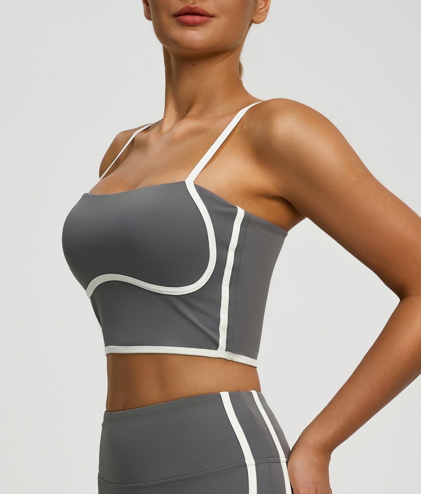 Lila Zen Women's Streamlined Removable Pad Yoga Sports Bra