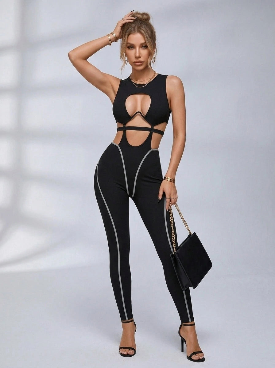 Sexy Hollow Out Jumpsuit