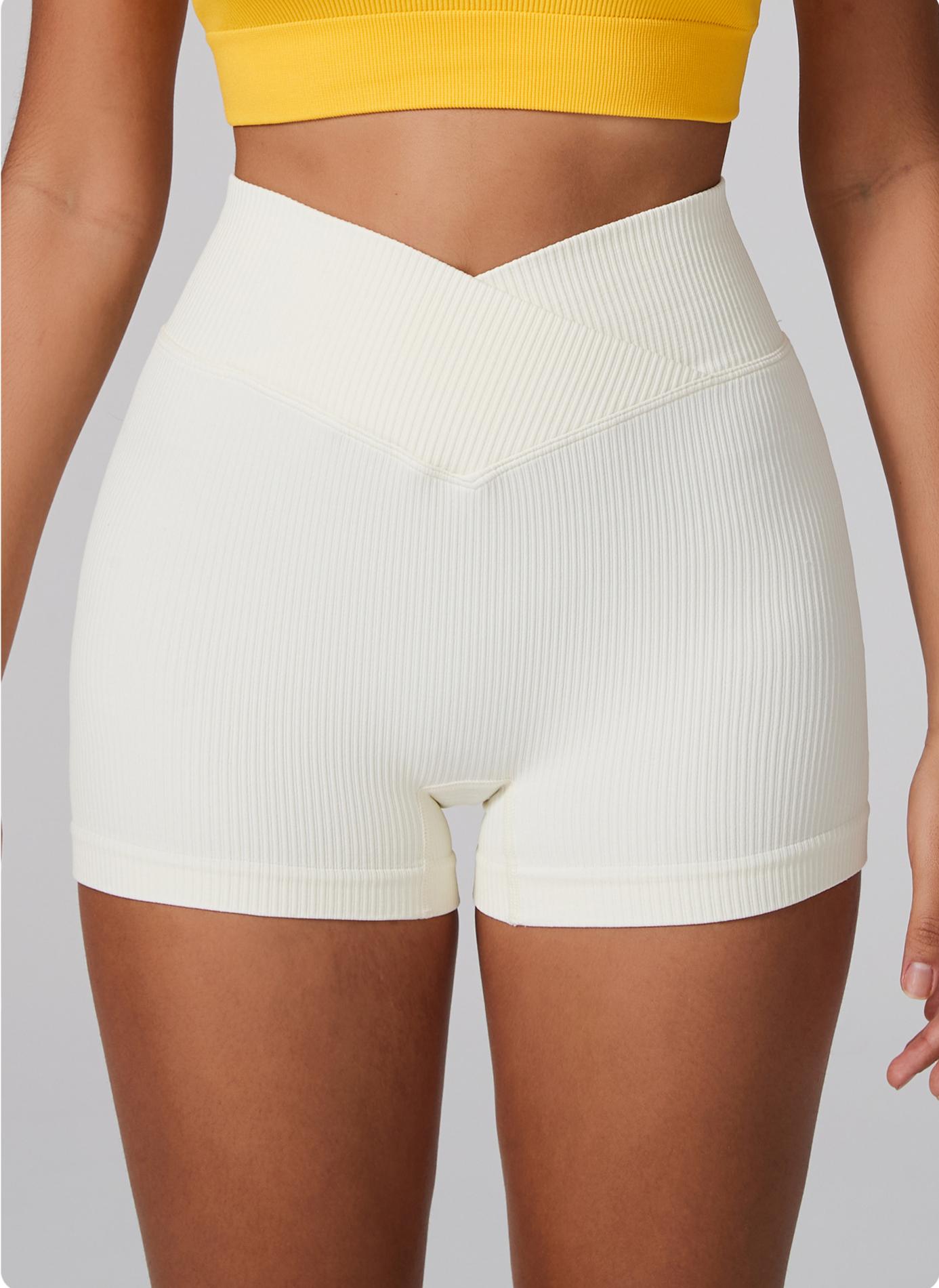 Lila Zen V Lila Zen Seamless V-Waist Slimming and Butt-Lifting Exercise Yoga Shorts