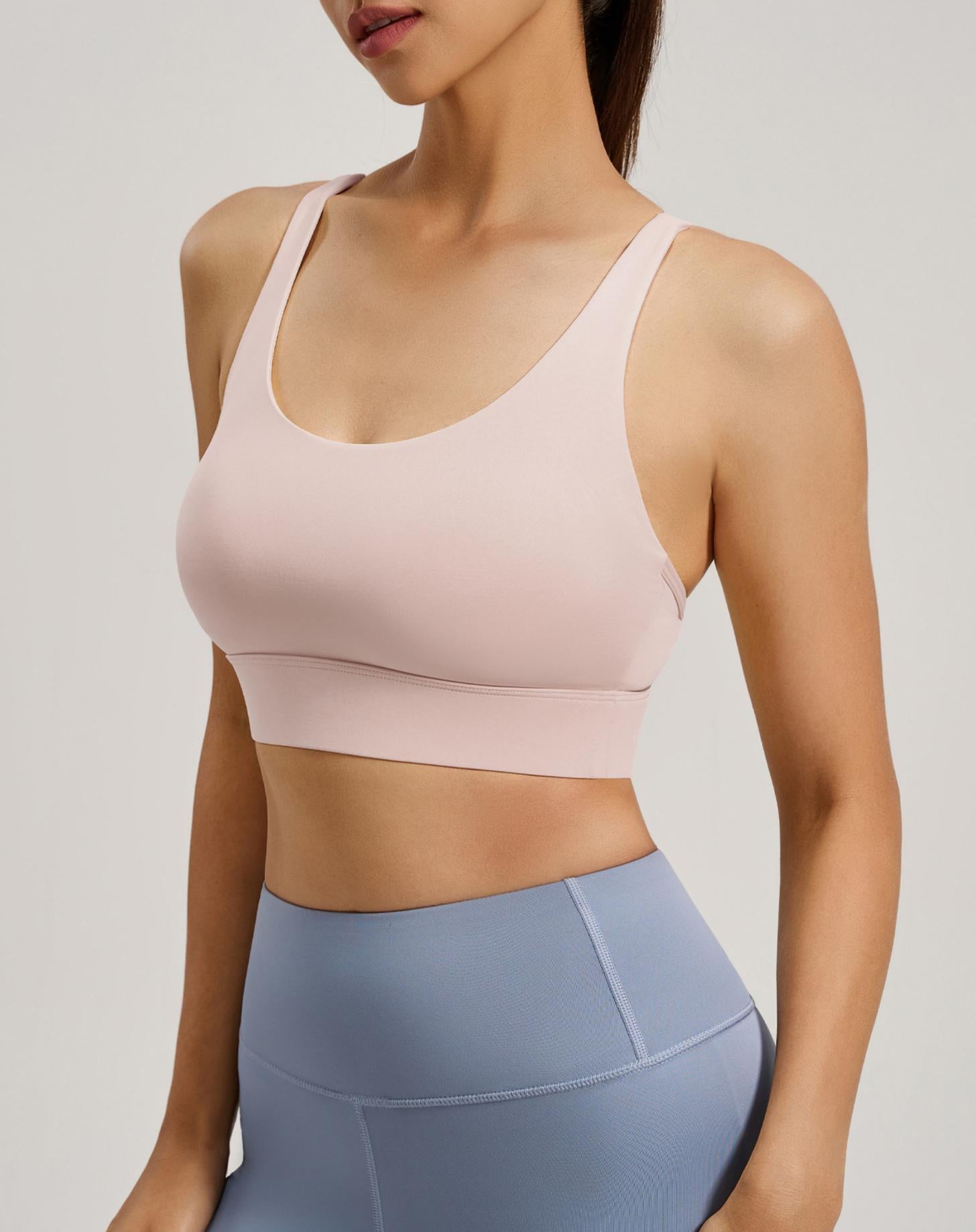 Lila Zen High-Strength Shock-Absorbing Cross-Back Sports Yoga Fitness Bra