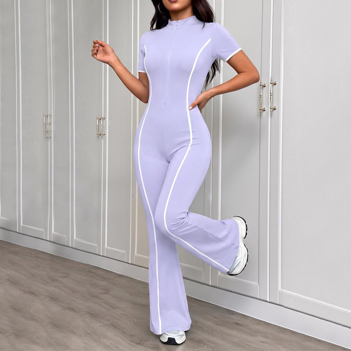 Sculpting Butt-Lifting Full-Length Yoga Workout Jumpsuit