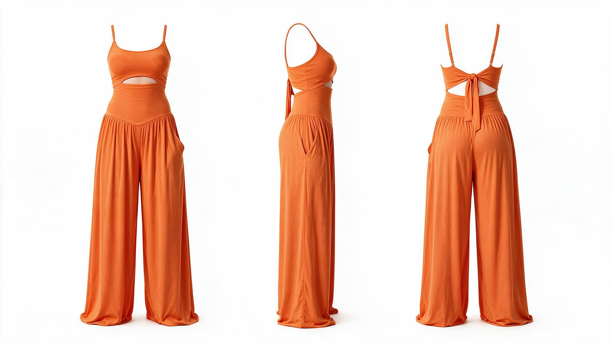 Backless Tie-Back Summer Romper