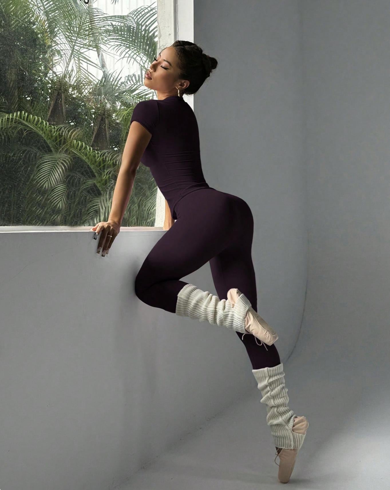 Lila Zen Multicolor Seamless New Sports Short-Sleeve Set, High-Elasticity Fitness Yoga Wear