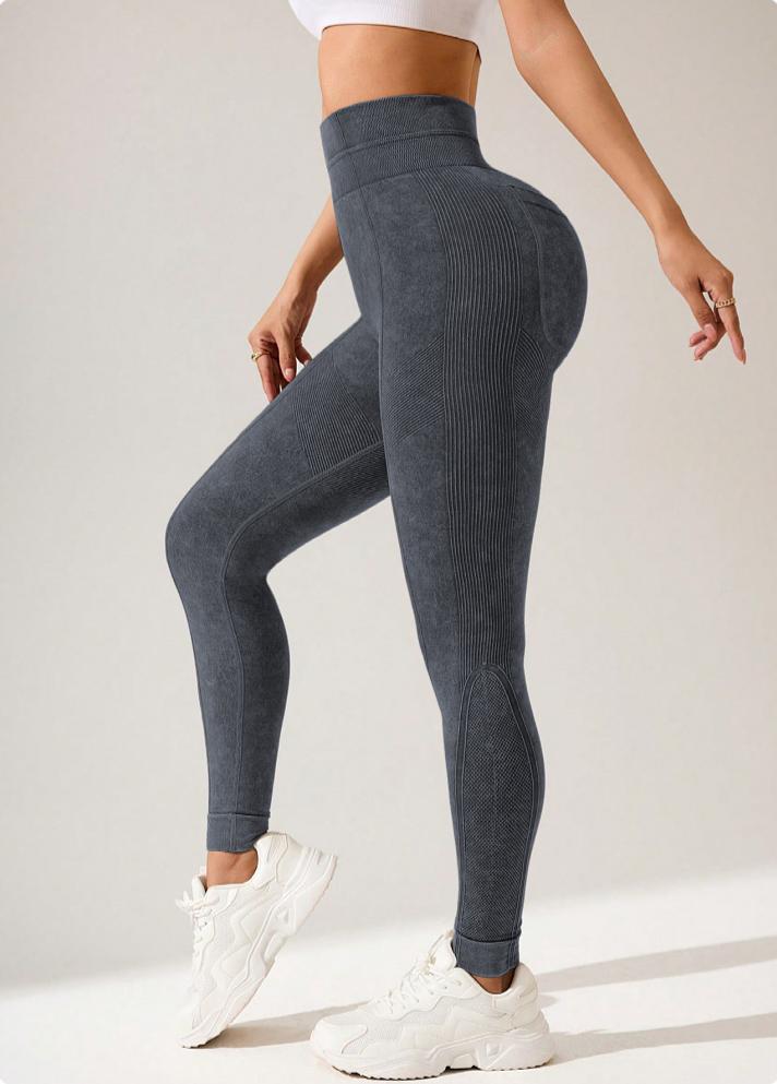 Lila Zen Women's Double Waist Lifting and Hip Shaping Yoga Pants with Back Pockets