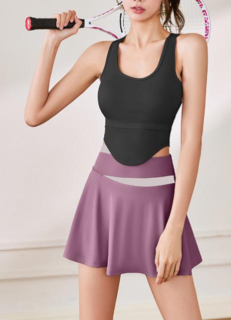 Lila Zen u Lila Zen Bare-feel Anti-exposure U-neck Wide shoulder strap Running Fitness Yoga Suit