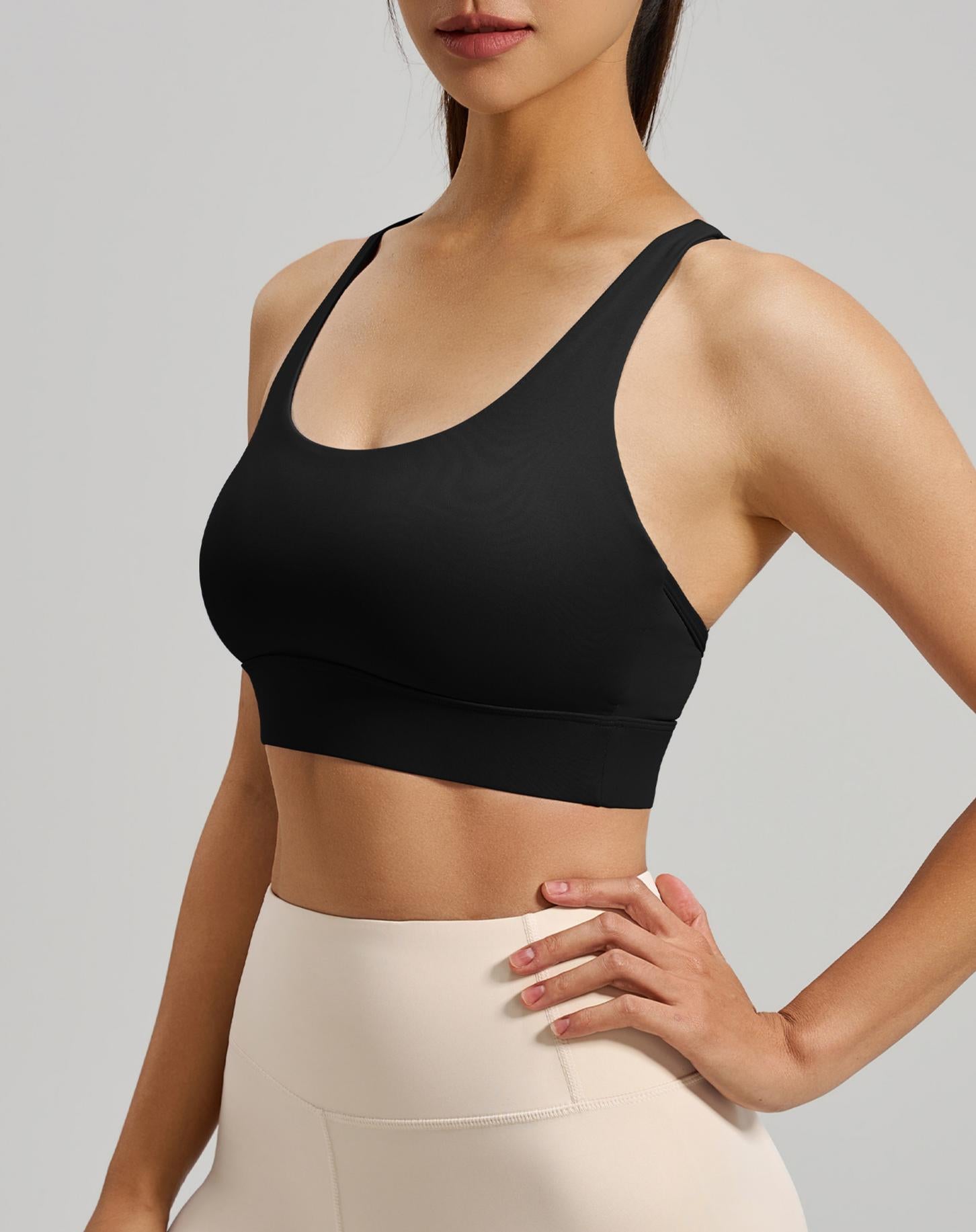 Lila Zen High-Strength Shock-Absorbing Cross-Back Sports Yoga Fitness Bra